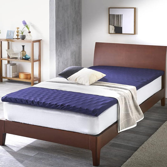 Iris Ohyama Mattress Seven Fit Mattress 4cm Made in Japan Urethane 7 Zones 3 Types of Hardness Highly Breathable Highly Durable Foldable Semi-Double UMPZ74-SD Navy