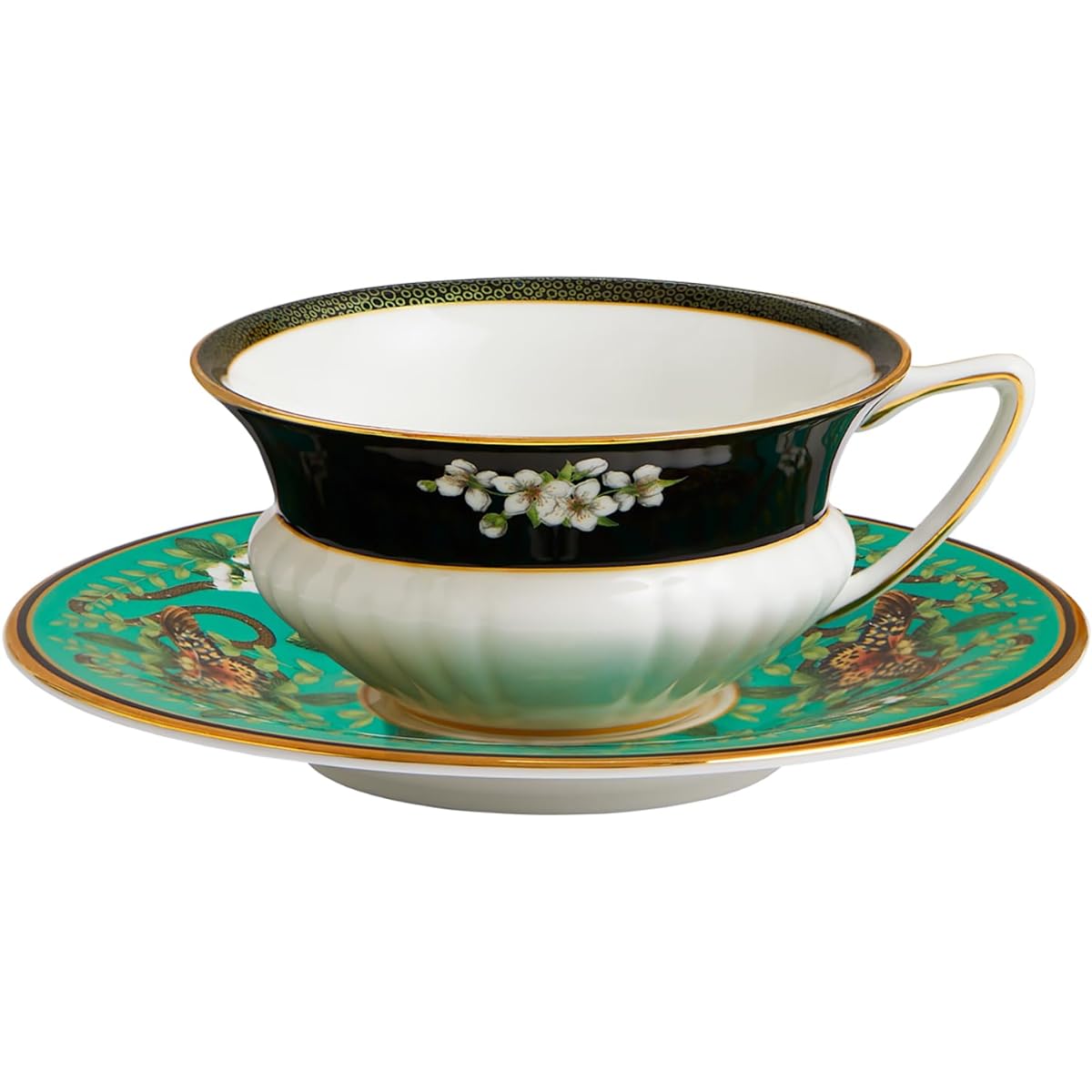 Wedgwood Wonderlust Emerald Forest Tea Cup & Saucer