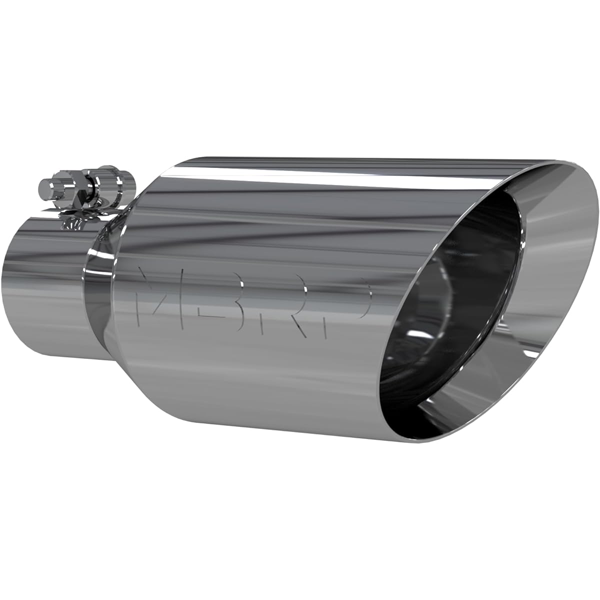 MBRP T5161 Exhaust tip outer diameter 4.5 inches, double wall angle roll end, 2.5 inch inlet length 11 inch)