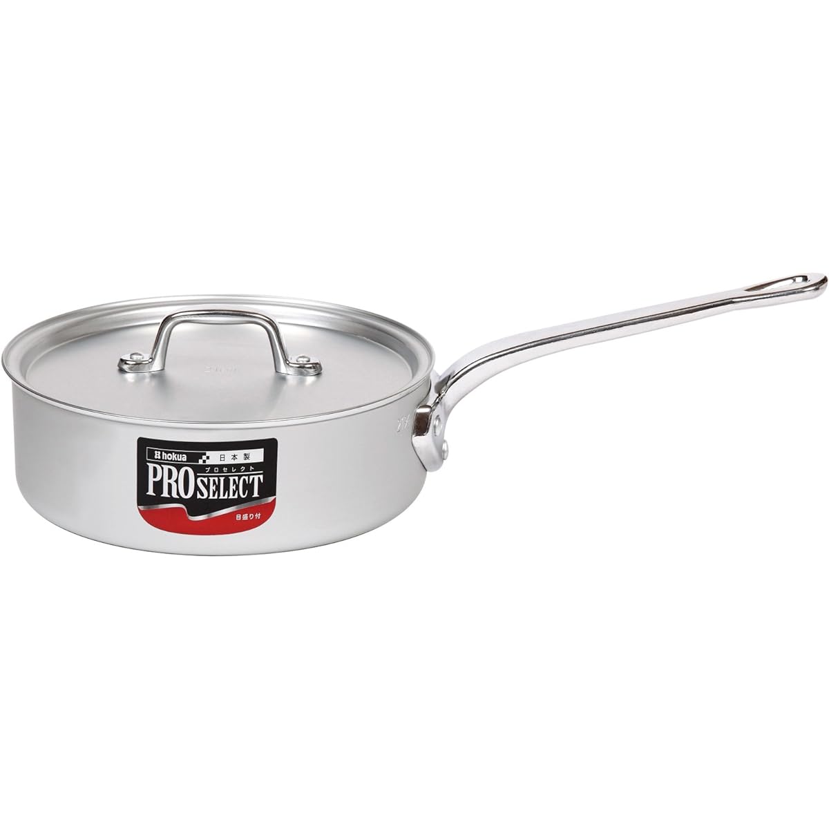 Hokuriku Aluminum Shallow One Hand Pot Pro Select 24cm A1520424