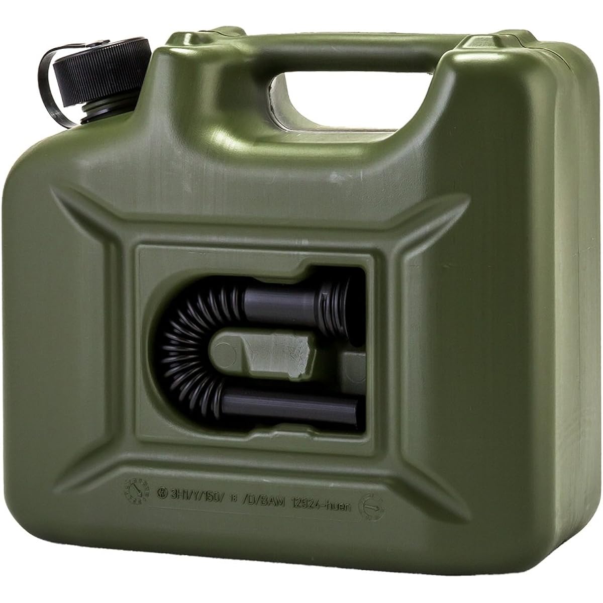 [Hunersdorff] Hunersdorff Fuel Tank Polytank Fuel Campro 10L Water Tank 801000 Olive Fuel Kerosene Tank Canister Camping [Parallel Import]
