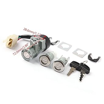 FREZON Key Gnition Switch Rock Set Honda CH80 ELITE 1985-2007 35010-GV4-901