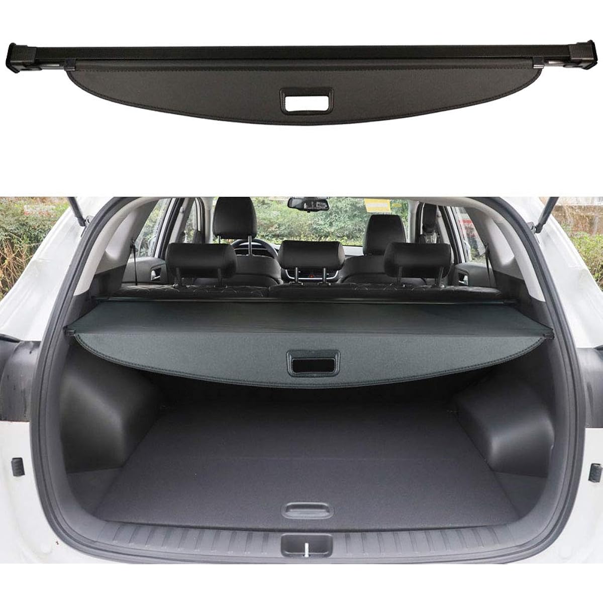 BOPARAUTO Cargo Cover Hyundai Tsuzon Accessories Waterproof 2016-2020 2021 Rear Trunk Shade Cover