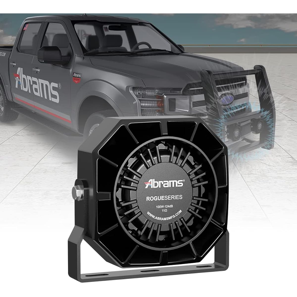 Abrams Rouge 100-Watt Siren Speaker High Performance (Fits All 100-Watt Sirens) Ultra Thin