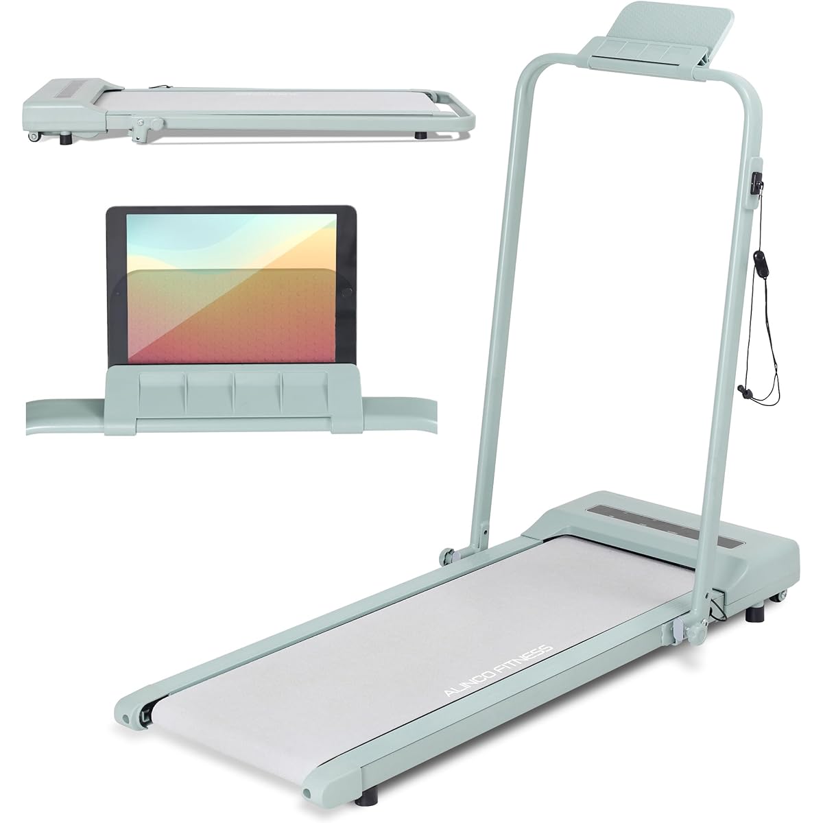 ALINCO Walking Machine, Room Runner, Running Machine, Home Use, Compact, Electric, Easy to Move, Exercise while Folding, Diet, Home Training, Flat Walk