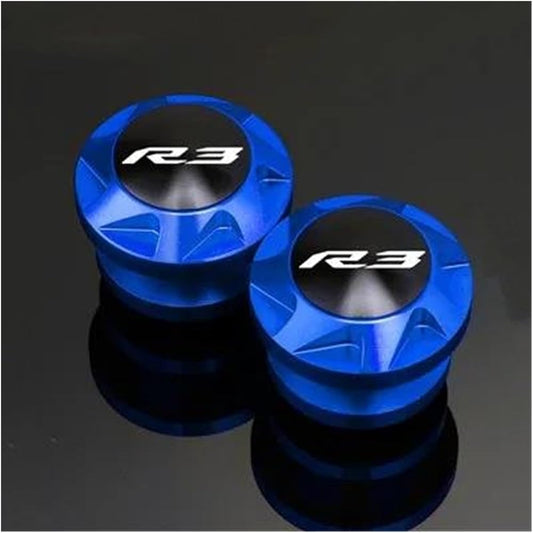 Motorcycle Bobbin Slider Stand 6mm Motorcycle CNC Accessories Swing Arm Spool Slider Swing Arm Stand Screw For YZF R3 YZF-R3 YZFR 3 2015-2022 2019 2018 (Color: Blue)