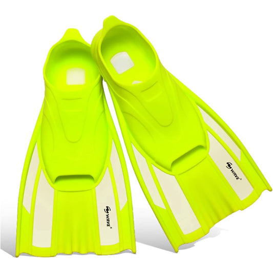 MORGEN SKY Diving Fins Snorkel Leg Fins Full Foot Rubber Lightweight Convenient Storage Drain Hole Anti-Slip FN685