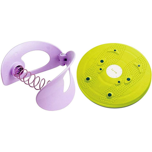 La-VIE Adductor Muscle Training Inner Thigh DE Diet Fit Hard 3B-4775 & Twist Board Twister Diet KUBIRE 3B-4740 [Set Purchase]
