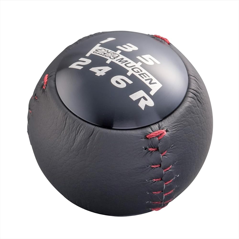 MUGEN Civic CIVIC [December 2015 ~] Leather shift knob LEATHER SHIFT KNOB [Compatible with: FK2-] Black 54102-XMEB-K0S0-BK