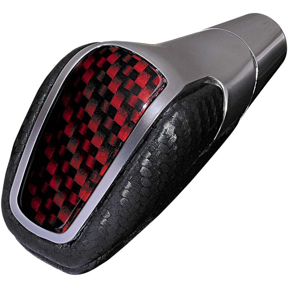 LANBO Shift Knob Prius 50 ZVW50 ZVW55 Customized Parts Dress Up Black Leather Red Carbon Style 6mm Replacement Parts Accessories LSK06R-3