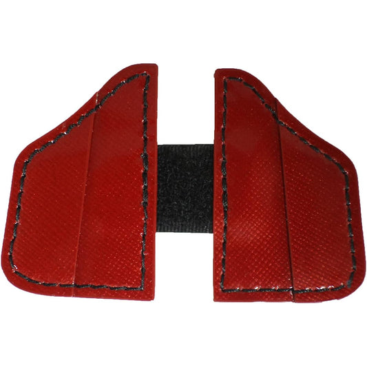 Leather Craft for Anglers (Lcfa) Gamakatsu Hechi Saguri Ginjiro/Ginsaro Dual Use Elbow Pad Cover Embossed Enamel Red