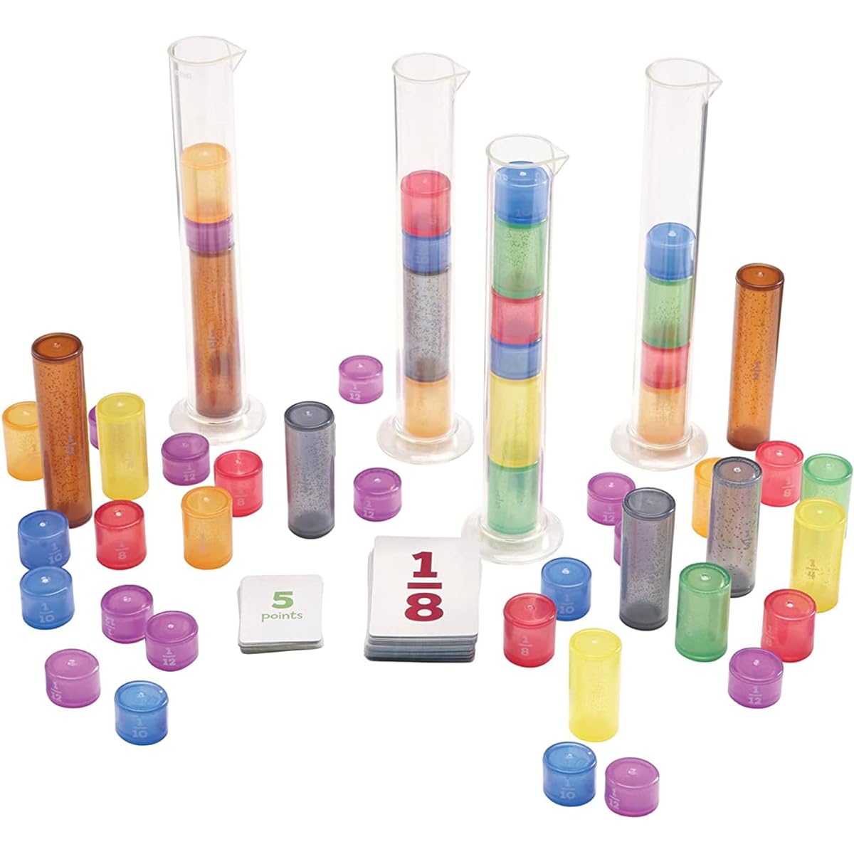 Learning Resources Learning Resources Math Teaching Materials Let's Make Fraction Calculation Game 1 EI3220 Genuine Product