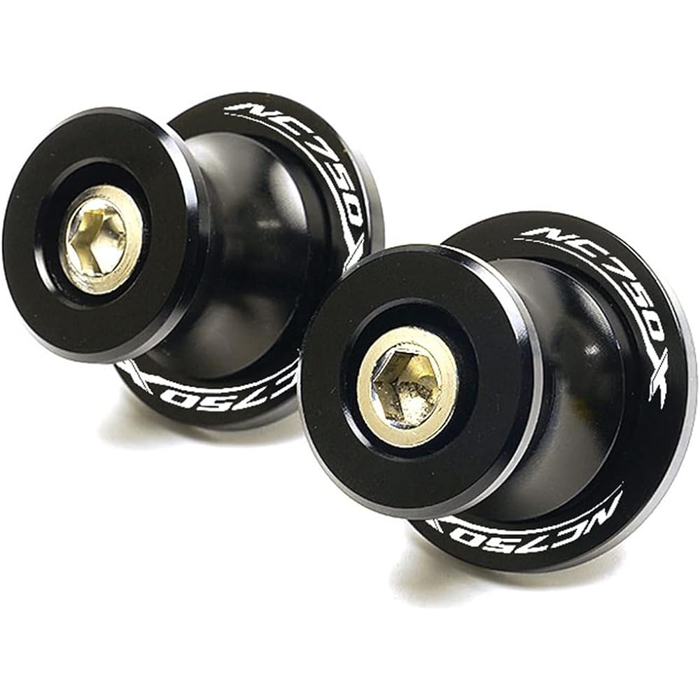 DOOREX Motorcycle 8mm CNC Aluminum Swing Arm Spool Stand Screw Slider Fit NC750 NC 750X NC750 X NC750S 2012-2021 M8 Swing Arm Slider Spool (Size: S Black)