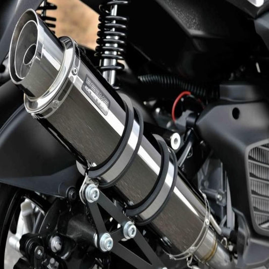 Beams Motorcycle Muffler Cygnus Griffiths 2021~8BJ⁻SEJ4J R-EVO2 Super Metal Black Silencer JMCA G266-54-005