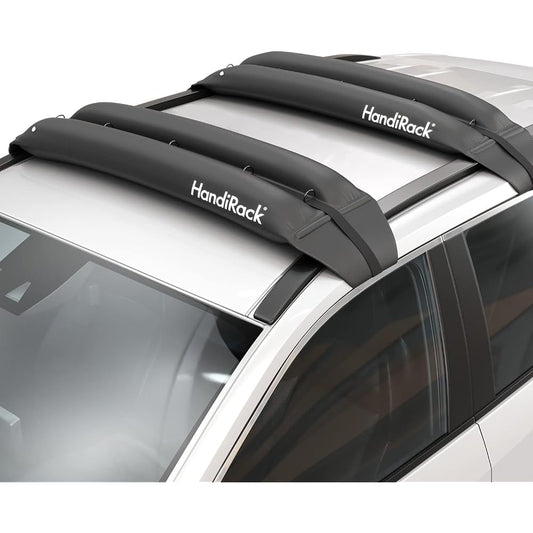 [No tools required, 5 minutes] HandiRack HandiWorld HandiRack Roof Rail Load Capacity 80kg Car Carrier DIY Large Product Surfboard Transport (Black - Japanese Version)