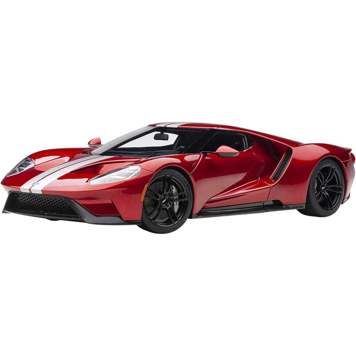 AUTOart 1/18 Ford GT 2017 Metallic Red/Silver Stripe Finished Product