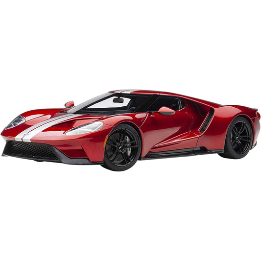 AUTOart 1/18 Ford GT 2017 Metallic Red/Silver Stripe Finished Product