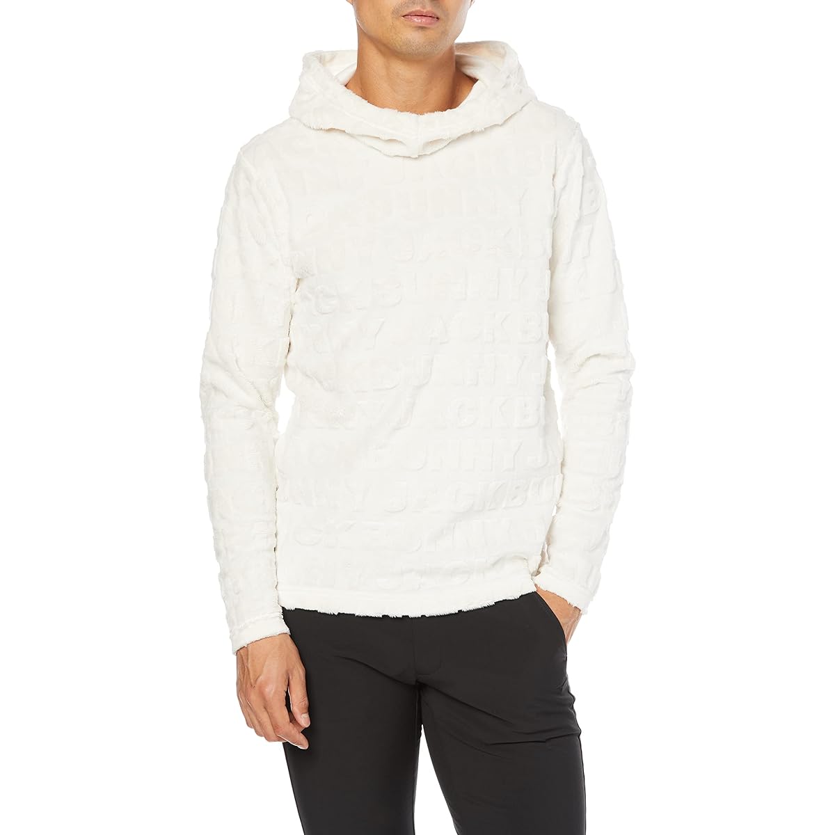[Jack Bunny] Men's Fleece Parka (Uneven Logo Jacquard) / Golf / 262-1262059