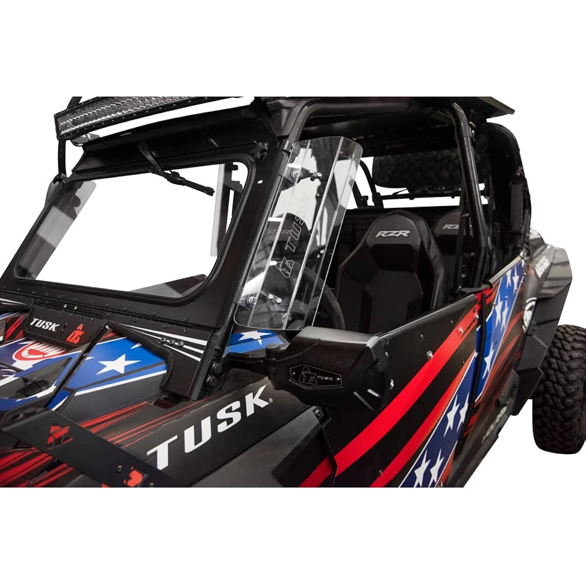 TUSK WING Vent Kit 20 inch Wing 1 3/4 Inch Roll Cage Clamp Polaris RZR