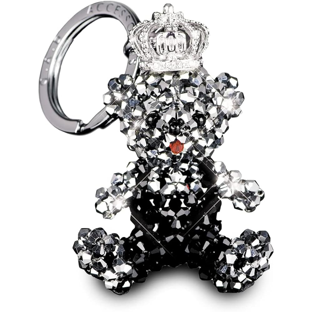 Garcon DAD Crystal Bear Key Ring King SA820-01 D.A.D