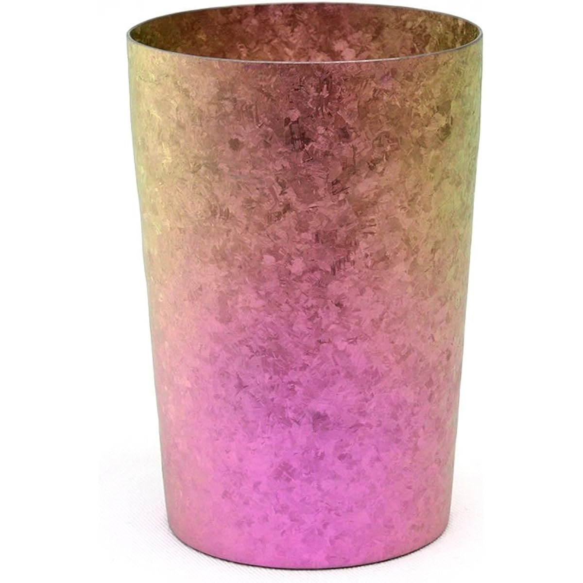Titanium double tumbler made in Tsubame, Niigata prefecture, kiln-made 270cc, light, gradation pink T09KM270GP