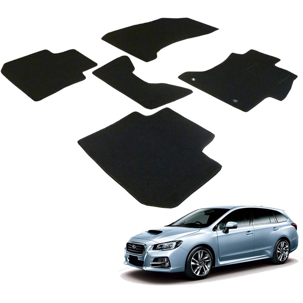 Fenice Car Mat Floor Mat Domestic Production (Subaru Levorg VM Series) <For Original Hooks> Black Anti-Slip Shape Resistant to Slip Car Mat (Car Parts Specialty Store)