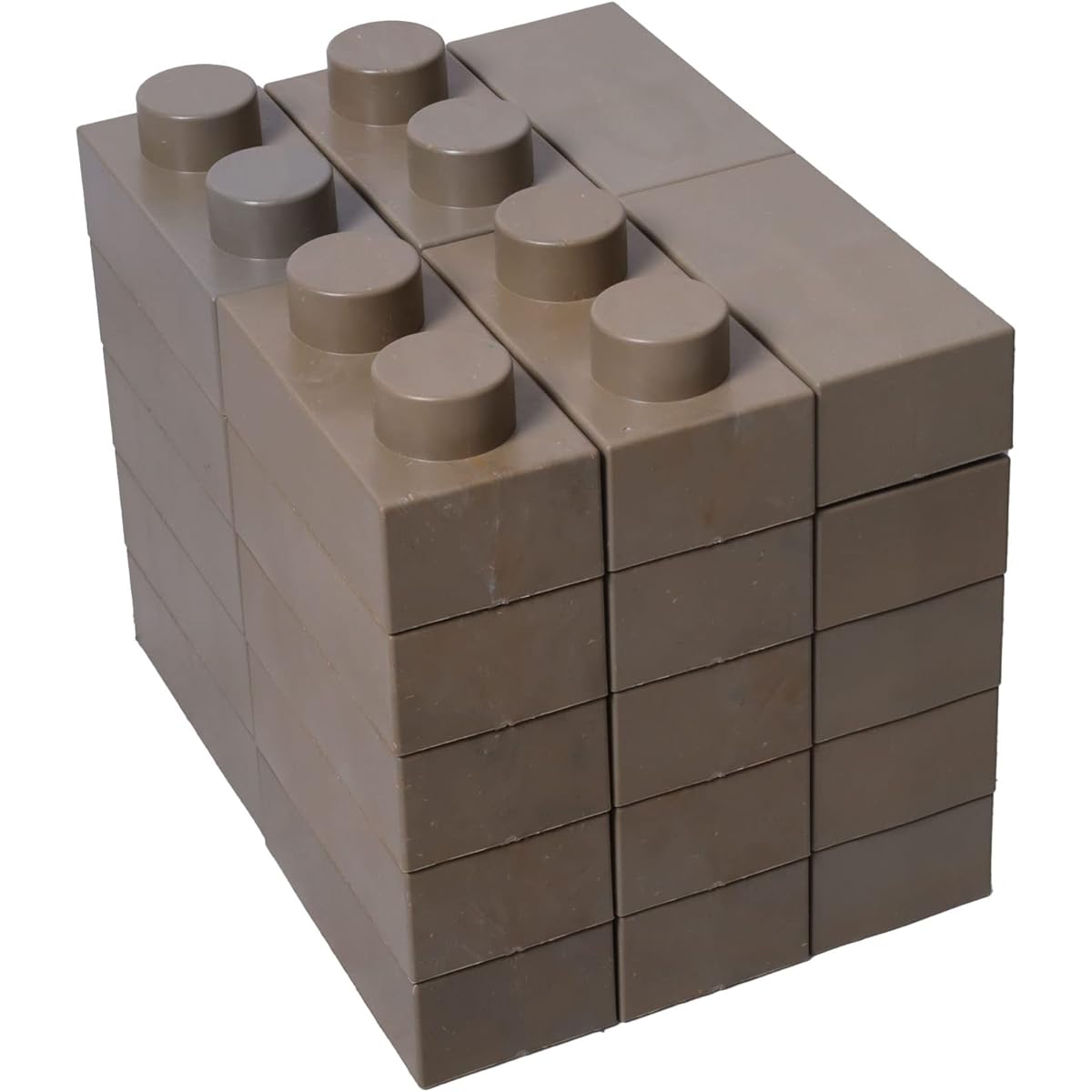 YPC Made in Japan Brick Block Gardening Flowerbed Gardening Lightweight Ren Block Garden Kit Set of 30 Khaki