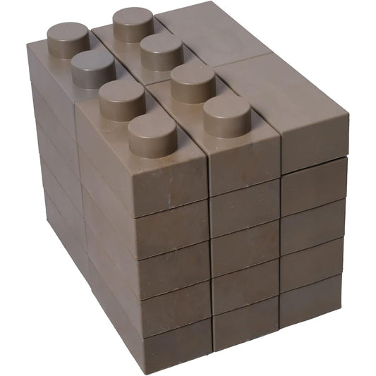 YPC Made in Japan Brick Block Gardening Flowerbed Gardening Lightweight Ren Block Garden Kit Set of 30 Khaki
