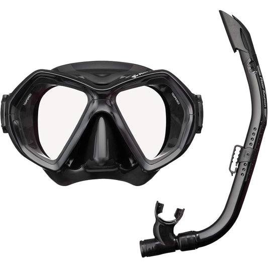 REEF TOURER Snorkeling Snorkel 2 Eyes Mask 2 Piece Set Silicone RC0106