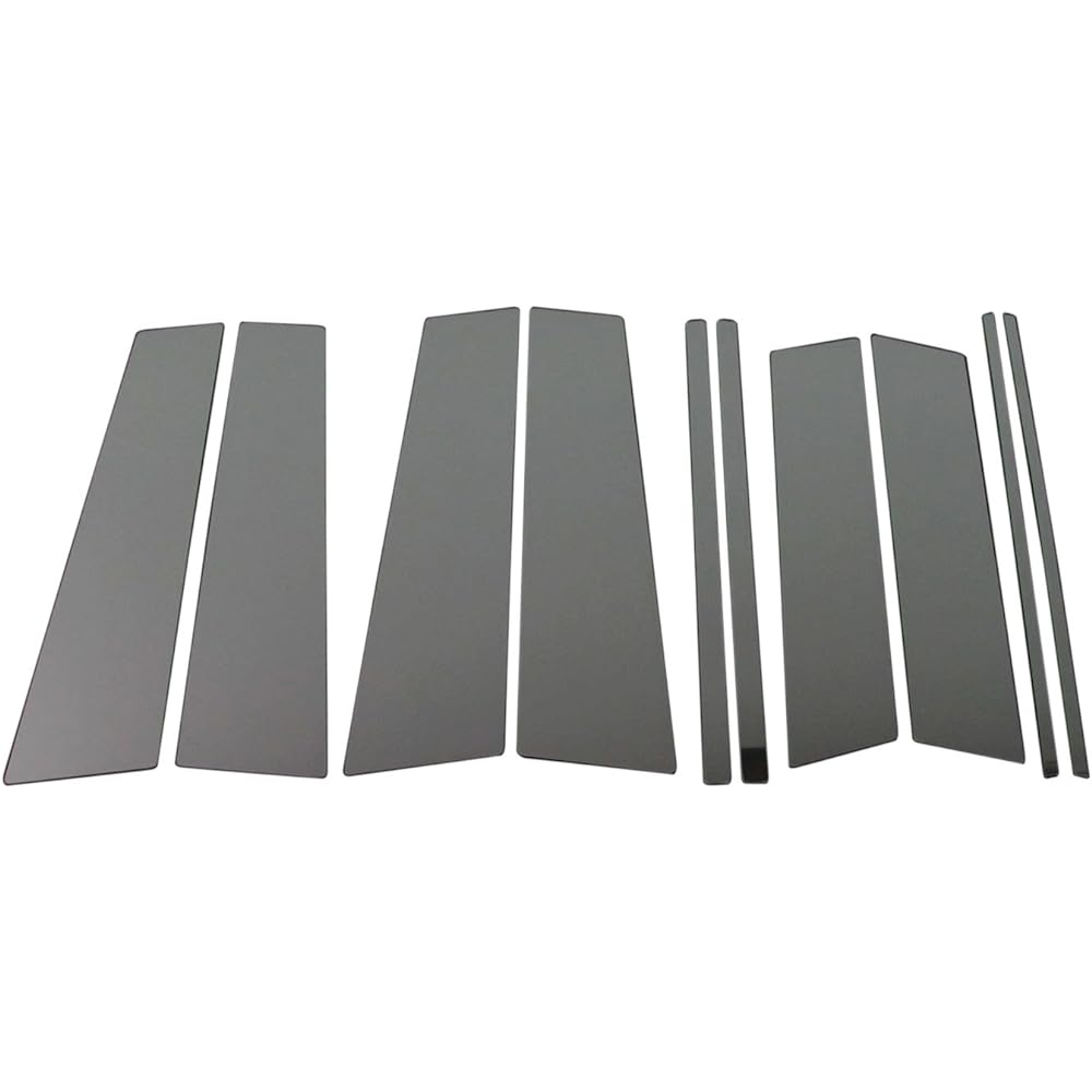 BRIGHTZ Legacy Touring Wagon BR9 BRM BRG Super Mirror Black Plated Pillar Panel Cover 10PC with Visor [PIL-BLA-375] 5187
