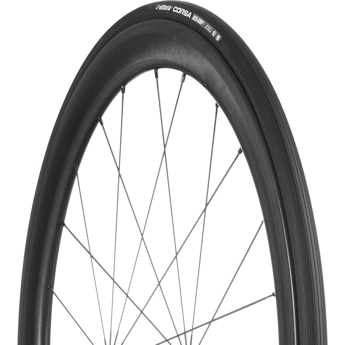 Vittoria Corsa G+ Tubular Tire Tubular (Full Black, 25-28") [Parallel Import]