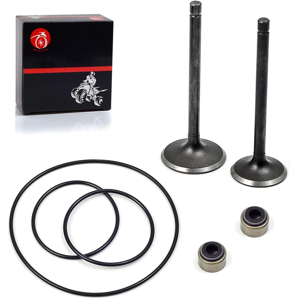 MOTO1988 Intake Valve Exhaust Valve Yamaha Warrior 350 Raptor 350 Grizzly 350 Wolverine 350 Bruin 350 Big Bear 350 400 Kodiak 400 1UY-12121-00 1UY-1211-01-01-01-01 00
