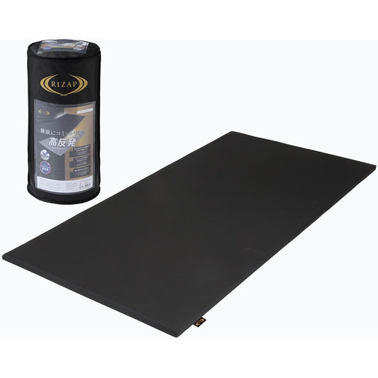 RIZAP Mattress Topper Single For those concerned about lower back and shoulders High resilience Firm support Body pressure distribution Compact compression packaging Black JD02009408