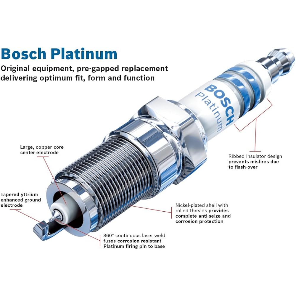 BOSCH (6707) FR8LPP30 x Original equipment FINE Wire Platinum Spark Plug, (Pack of 1)