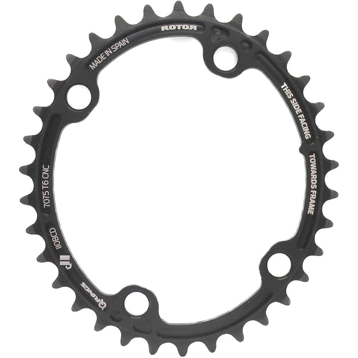 Rotor Q-RINGS Inner Chain Ring Compatible with Shimano 4ARM Crank (34t) [Parallel Import]