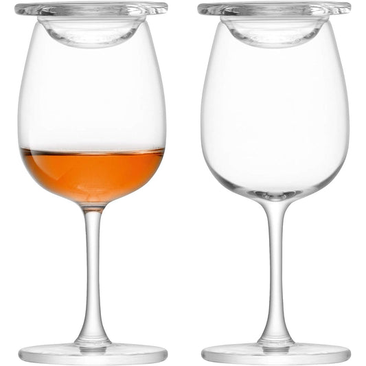 LSA Glass & Cover Clear 110ml WHISKY G1214-04-301 Set of 2