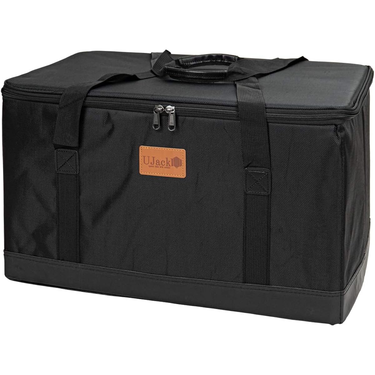 UJack Container Box Large Capacity Multifunctional Storage Box Outdoor Camping Storage Case (Black, 60L)