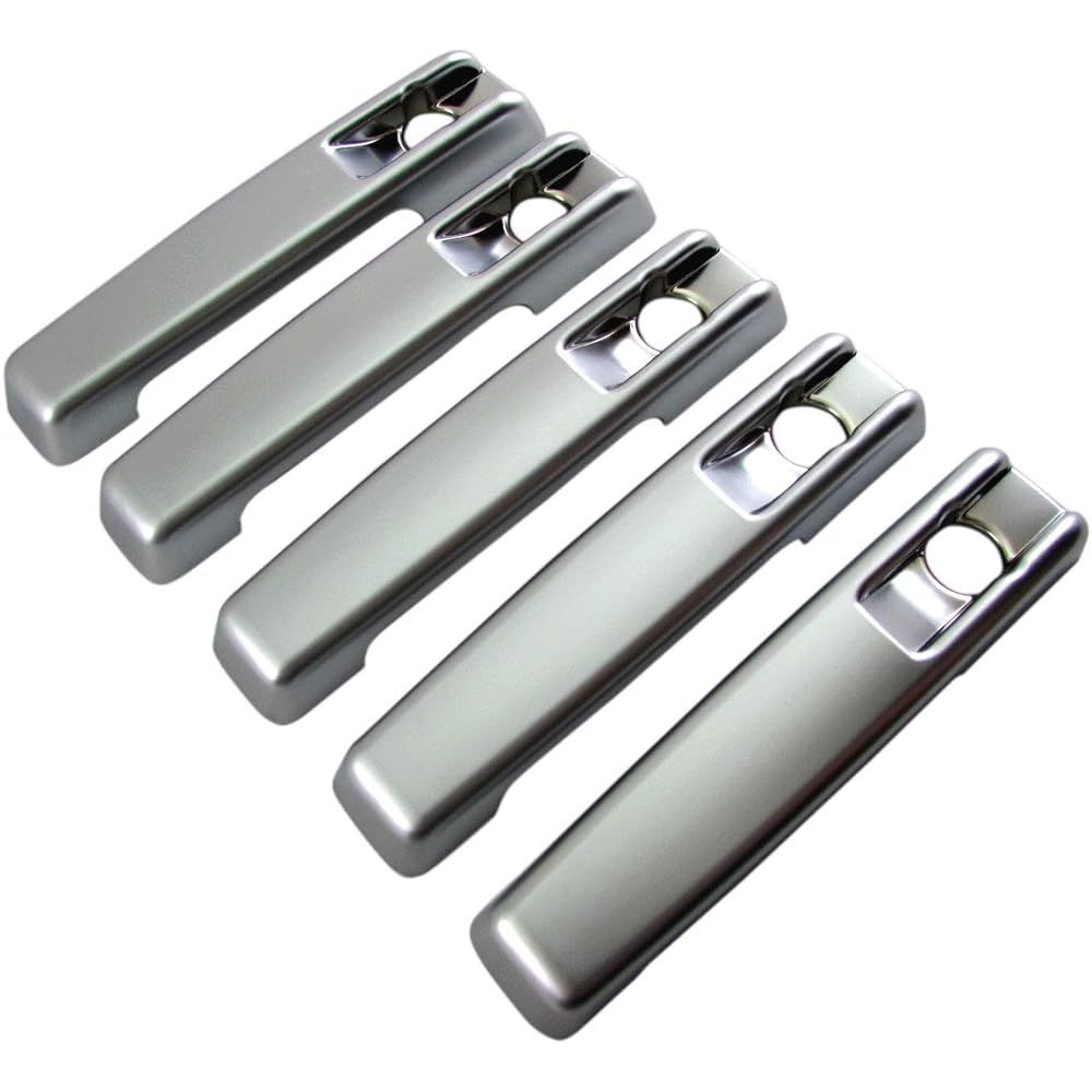 BRIGHTZ G Class W463 Door Handle Cover Knob 5PC Satin Silver [DHC-NOBU-327-5PC] G320S G320L G500S G500L Carbon Edition G55L G63 AMG Lorinser BRABUS Benz BENZ Lorinser BRABUS Carlsson mercedes-benz mercedes slope