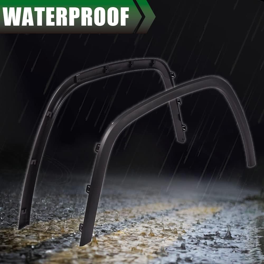 G-PLUS Fender Flare Joup Grand Cherokey 2011-2016 Front Wheel Opening Molding Trim Black (Front Driver & Suppira Site side)