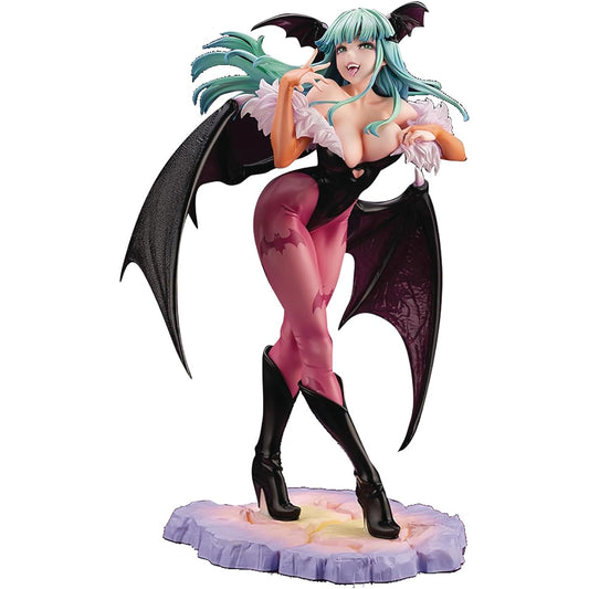 Kotobukiya Darkstalker Morrigan Beautiful Girl Statue Multicolor