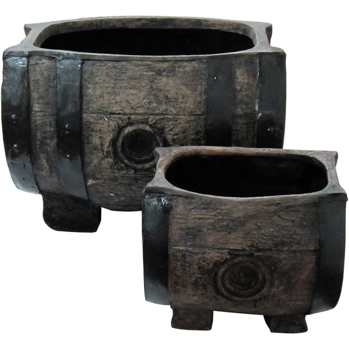 Compal barrel-shaped planter SL set