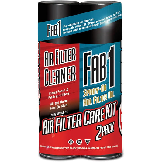 MAXIMA RACING OILS 70-799202-2pk Air Filter Maintenance Air Zole Combo Kit (2 pieces)