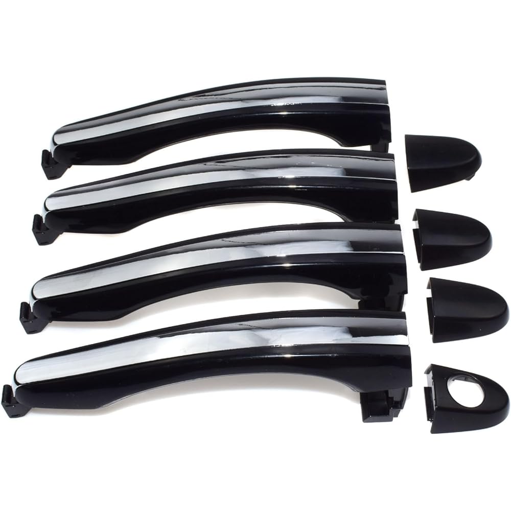 Exterior door handle flontoria left and right driver seats Hyun Dyeisella 3.3L 3.8L V6 2006 2007 2009 2010 2011 Car Parts (Color: Rear Side X2)