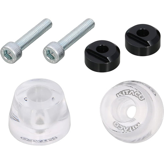 KITACO Clear Bar End Cap (White) Super Cub 50 Pro/110 Pro, Cross Cub 50/110 506-1154080