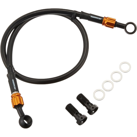 AC Performance Line (AC-PERFORMANCELINE) Brake Hose (Motard) [Socket Black/Gold] [D-TRACKER('98-'07)/250SB] For Rear