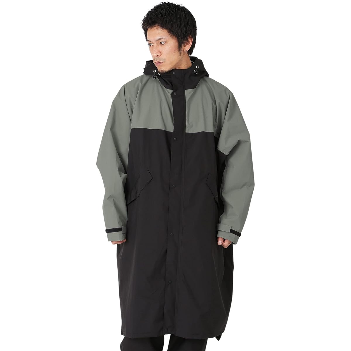 namelessage Rainwear Long Coat Backpack Fully Wide Type Water Pressure Resistance 20,000mm NARC-6300