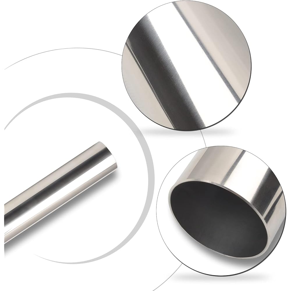 8SC82 5 inch straight DIY Custom Mandrel Exhaust Pipe Industrial Pipe T304 Stainless Steel Universal Fit Length 48 inch outer diameter 5 inch mandrel straight pipes