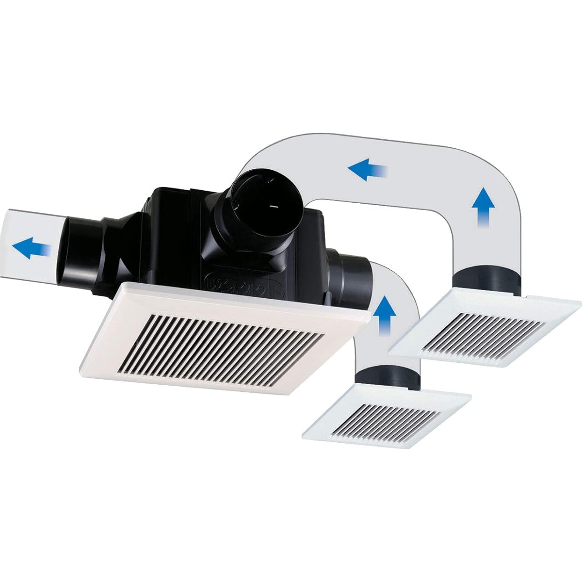 Ceiling fan for 24-hour ventilation system, simultaneous ventilation of 3 rooms, 260~280 squares