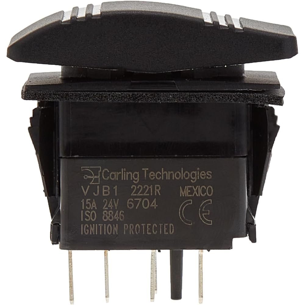 (Blue Sea Systems) Blue Sea Systems Waterproof Specification Black/Gray Contoura III Switch