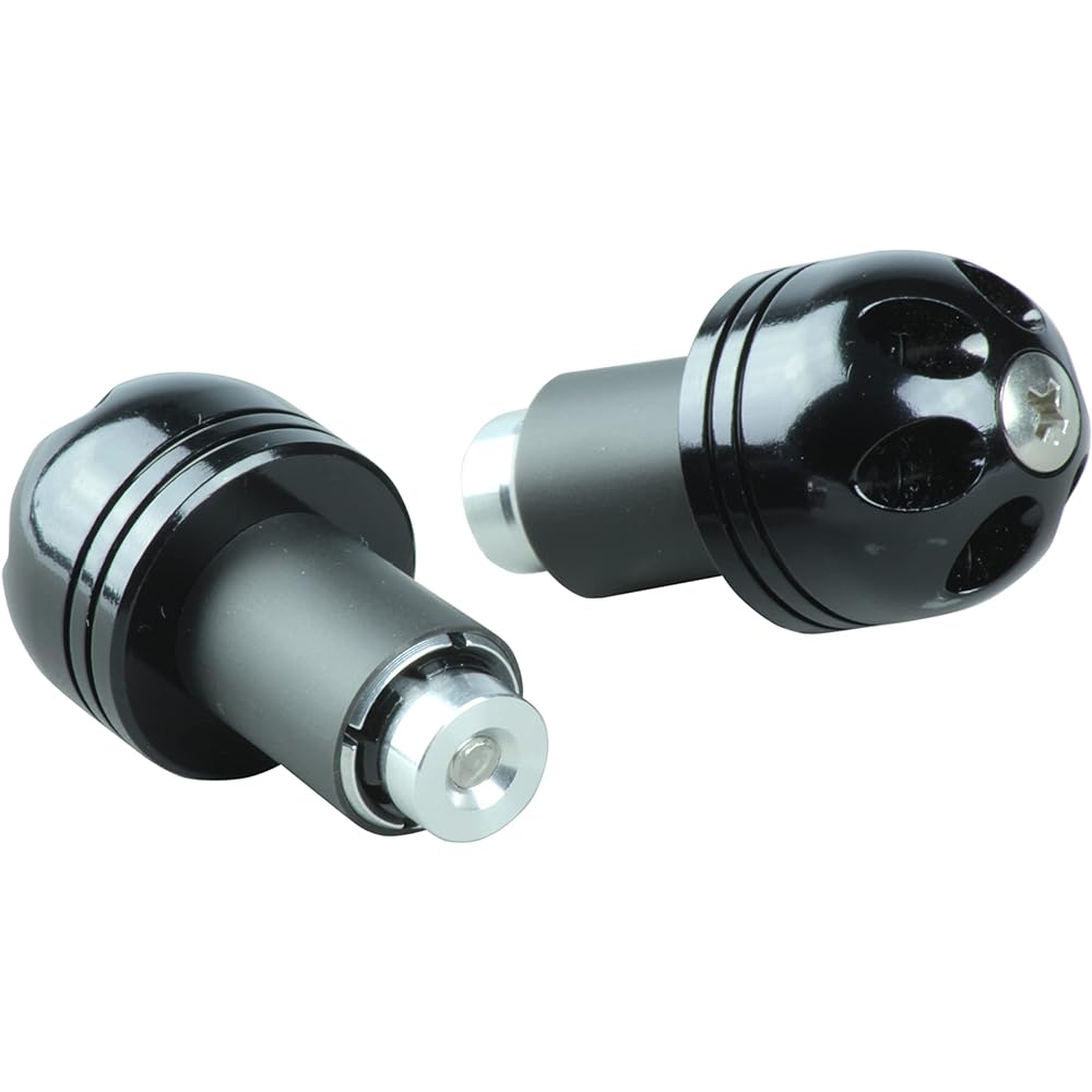 POSH Motorcycle Supplies Handlebar End VIVID Big Bar End (Outer Diameter 30mm) Compatible with Handlebar Inner Diameter 14-19mm Black 031075-06-10 Bar End Cap